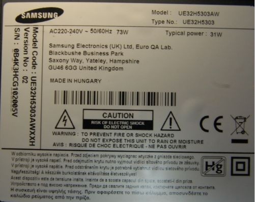 BN44-00768A PSLF780H06A power supply Board For Samsung UN32H5201 UN32H5203